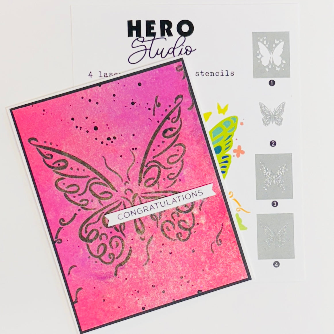 Hero Arts Butterflies Layering Stencils