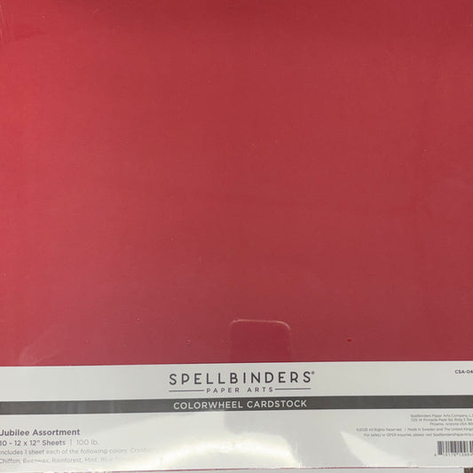 Spellbinders Jubilee ColorWheel Cardstock Assortment 12" x 12"