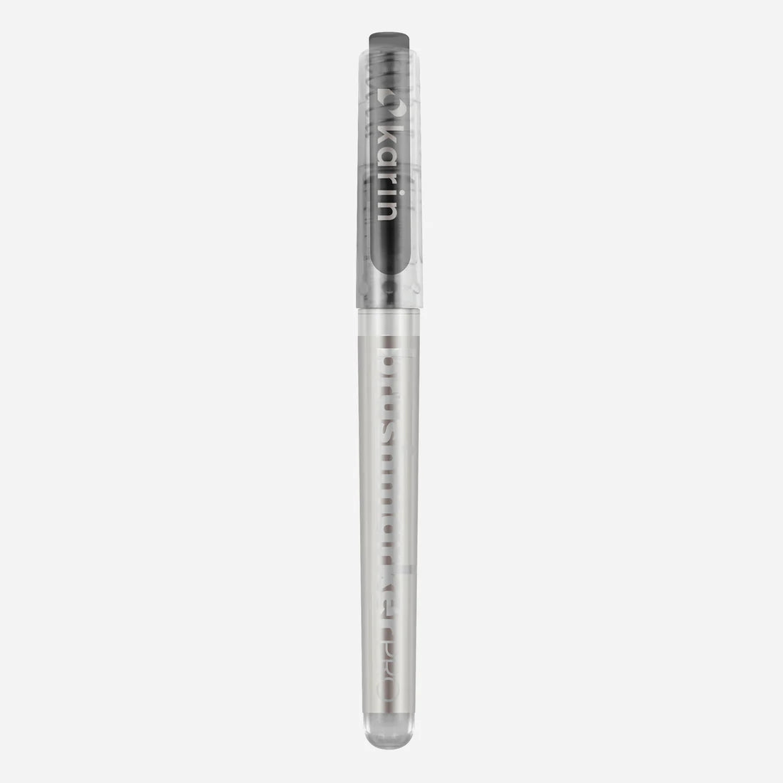 Blender Karin Brushmarker Pro watercolor pen with cap on light grey background