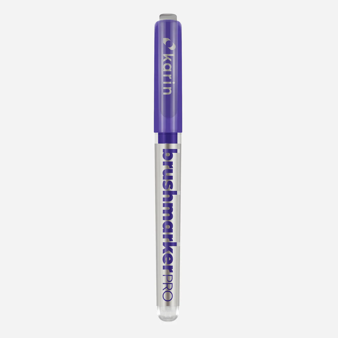 Karin Brushmarker PRO in Violet Blue marker shown with cap on"