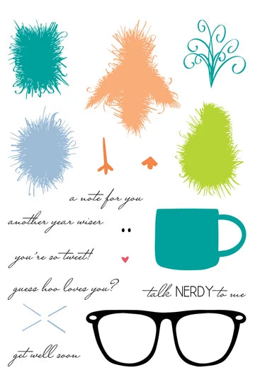 LDRS Fuzzy Wuzzies Stamps and Coordinating Dies