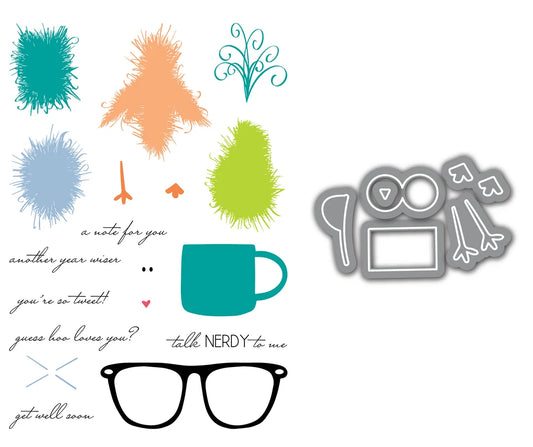 LDRS Fuzzy Wuzzies Stamps and Coordinating Dies