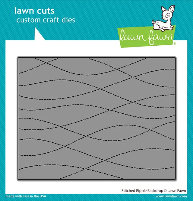 Lawn Fawn Stitched Ripple Backdrop DIe