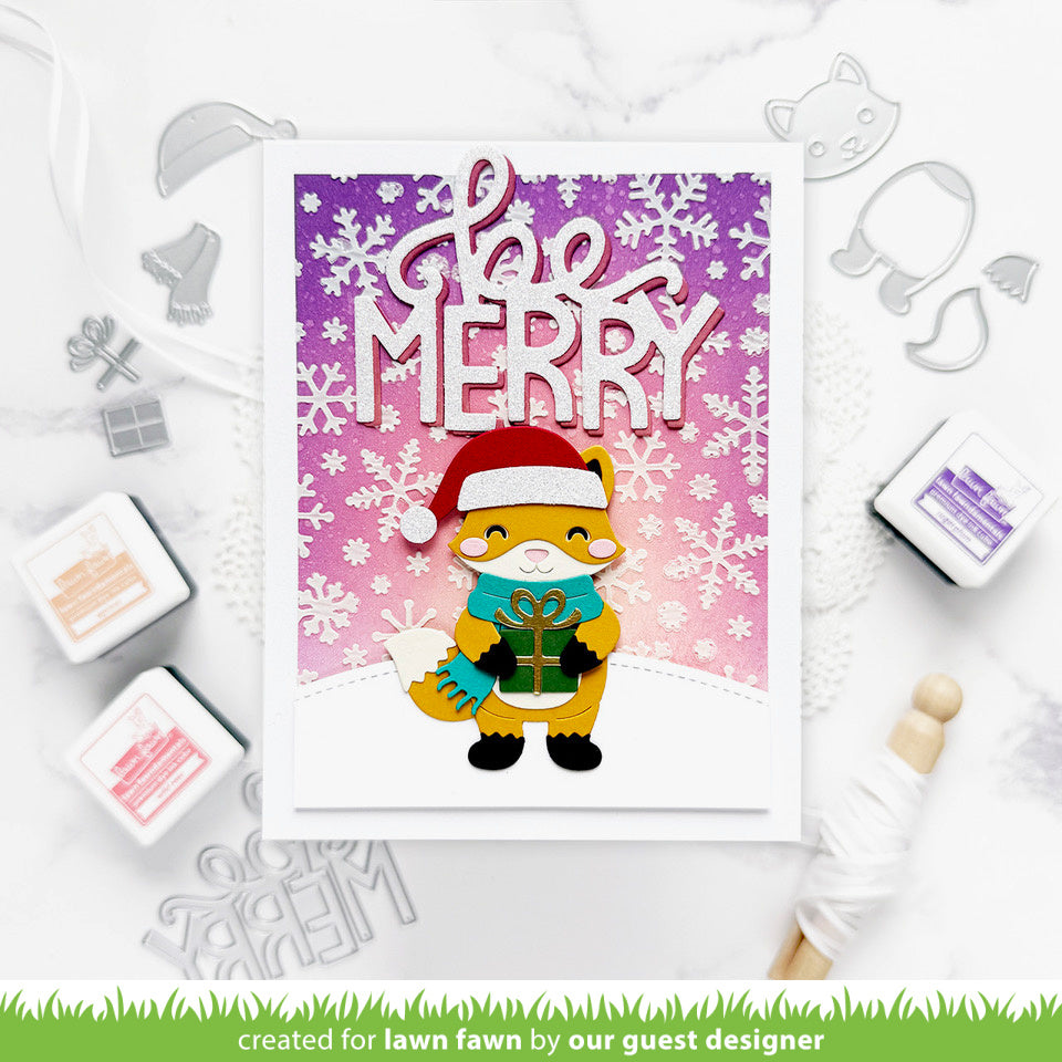 Lawn Fawn Build-A-Critter Christmas Accessories Dies