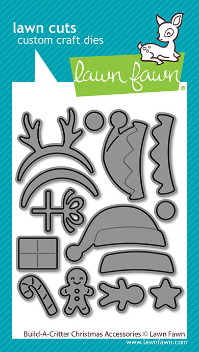 Lawn Fawn Build-A-Critter Christmas Accessories Dies