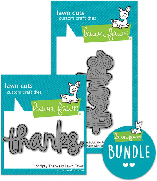 Lawn Fawn Scripty Thanks Bundle