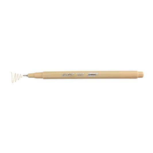 Marker with color swatch line shown, Marvy Uchida LePen in beige