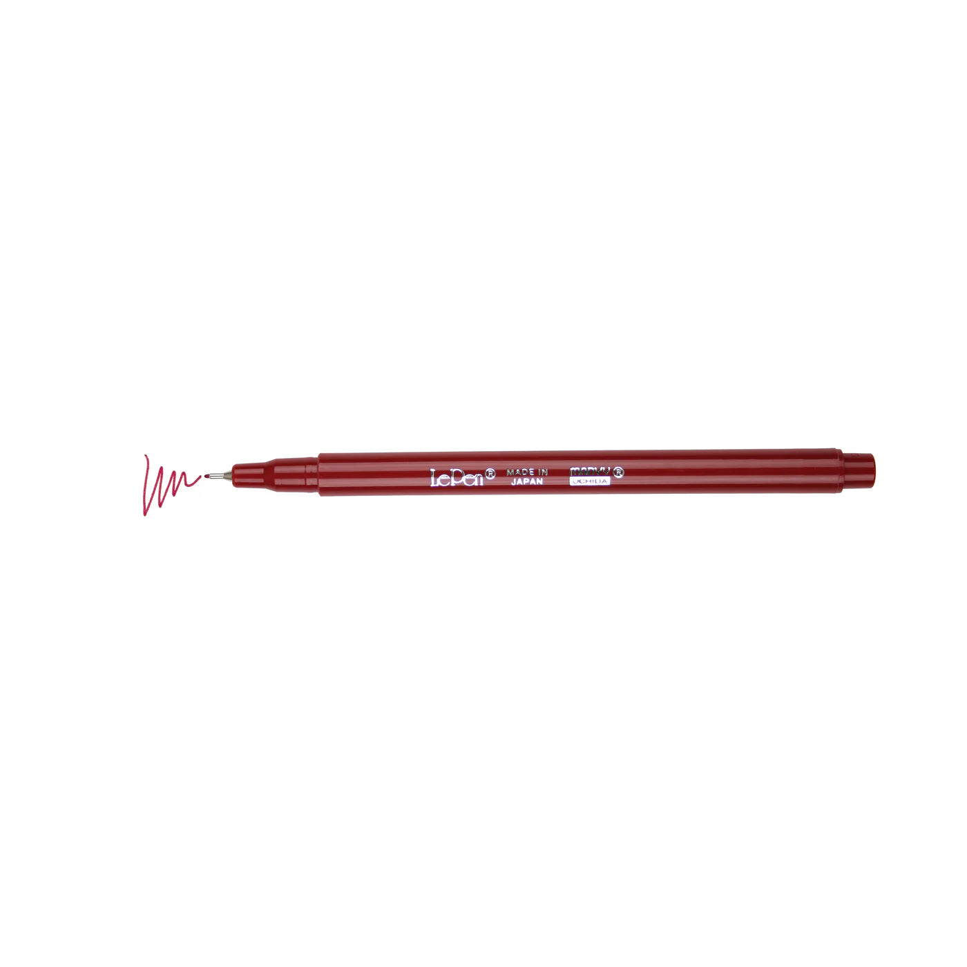 Peb with color swatch line shown, Marvy Uchida LePen in burgundy