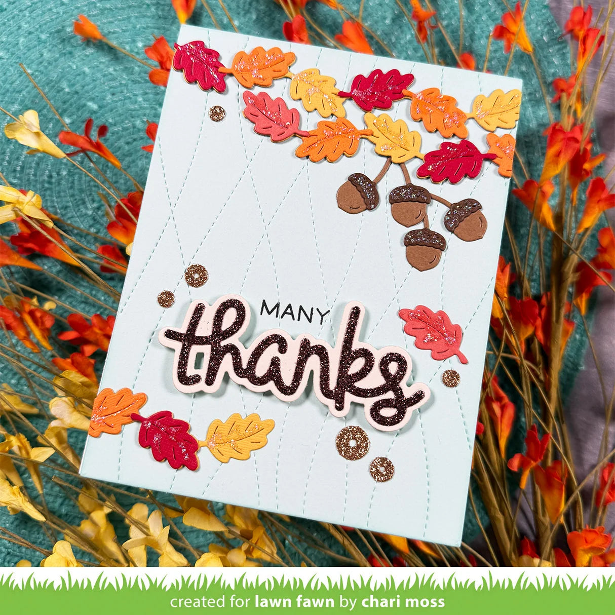 Lawn Fawn Leaf and Acorn Border