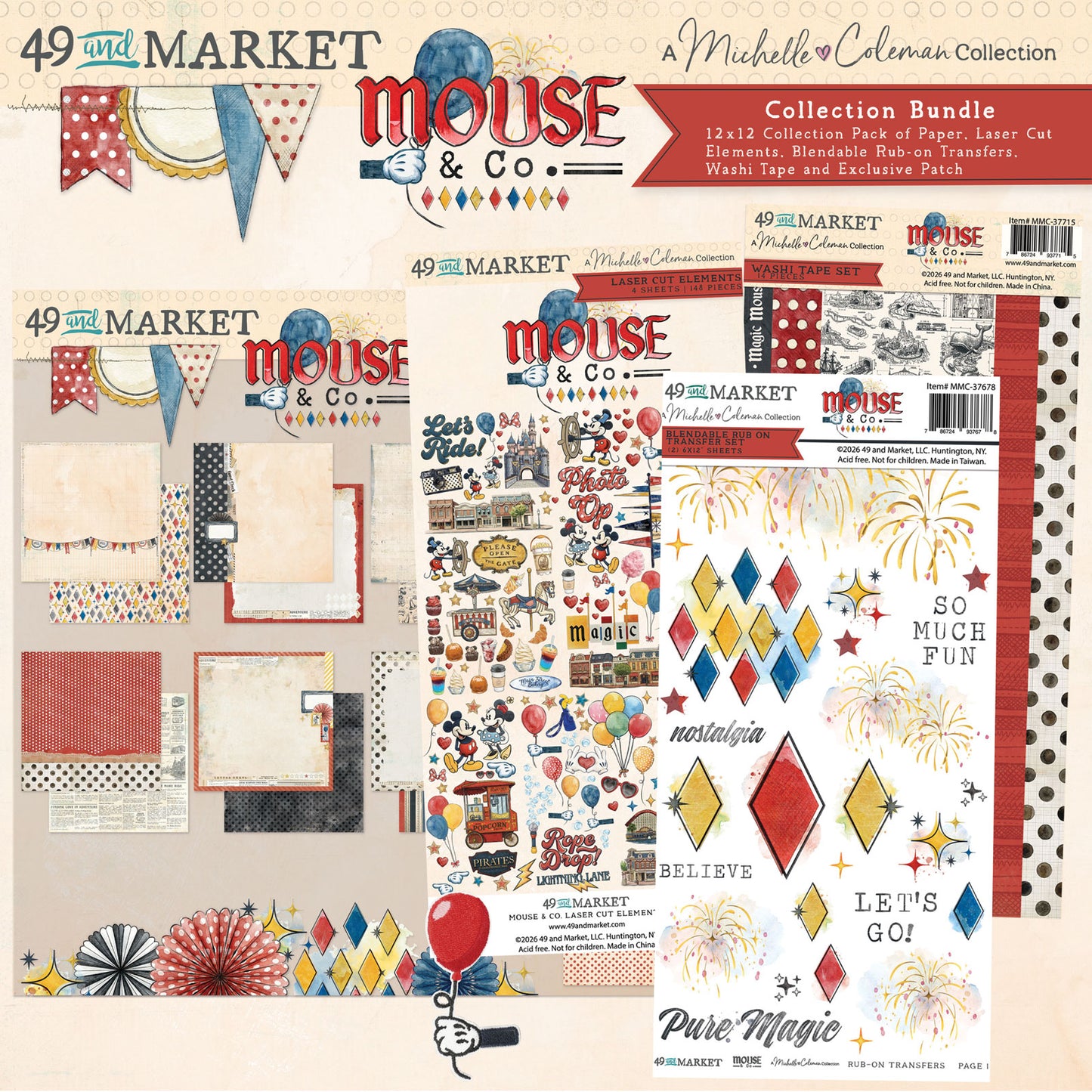 49 and Market Mouse & Co. Collection Bundle with patch