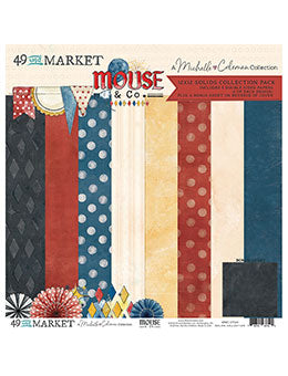 49 and Market Mouse and Co.Solids and Patterns Cardstock