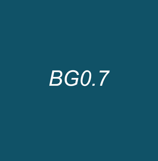 Text 'BG0.7' on a blue background