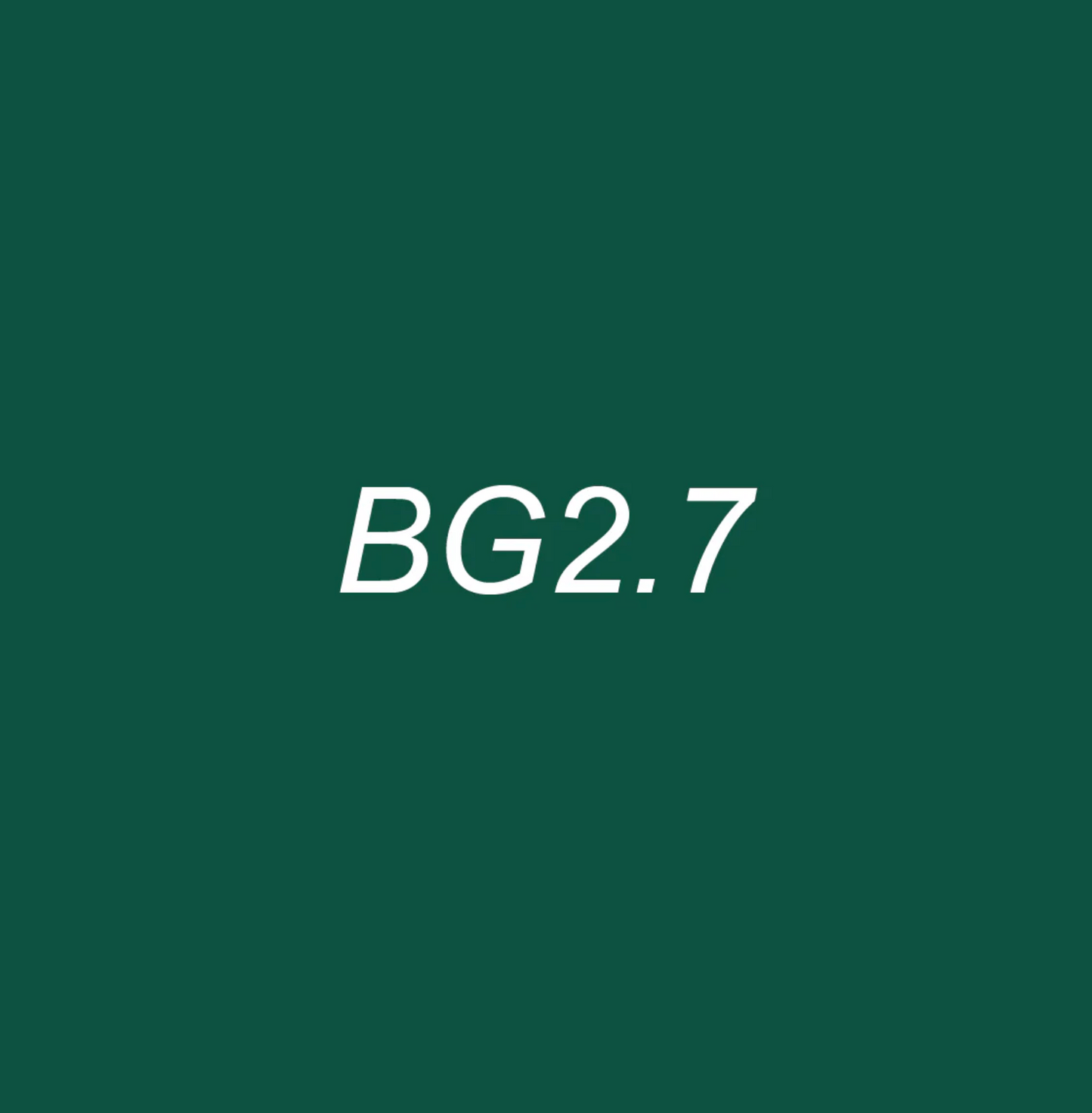 Text 'BG2.7' on a green background
