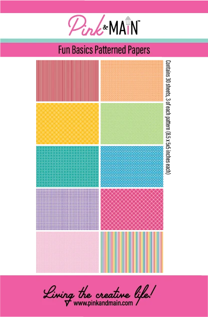 Pink & Main colorful patterned paper packaging bright colors and fun prints