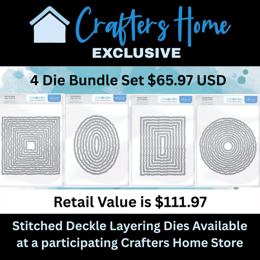 Crafter's Home Exclusive Tonic Studio Dies - Stitched Deckled Layered Die Bundle