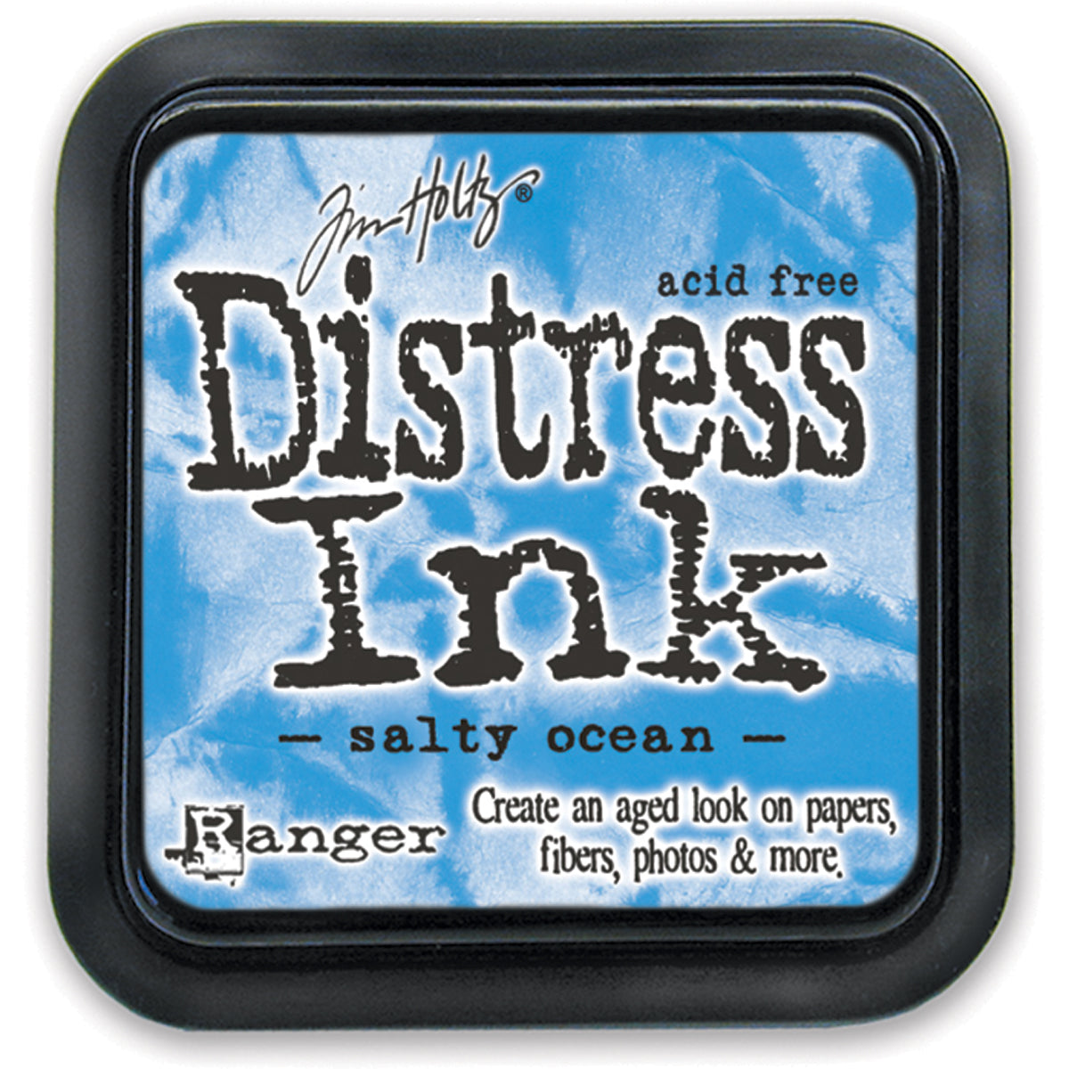 Salty Ocean Distress Tim Holtz Ink pad on white background