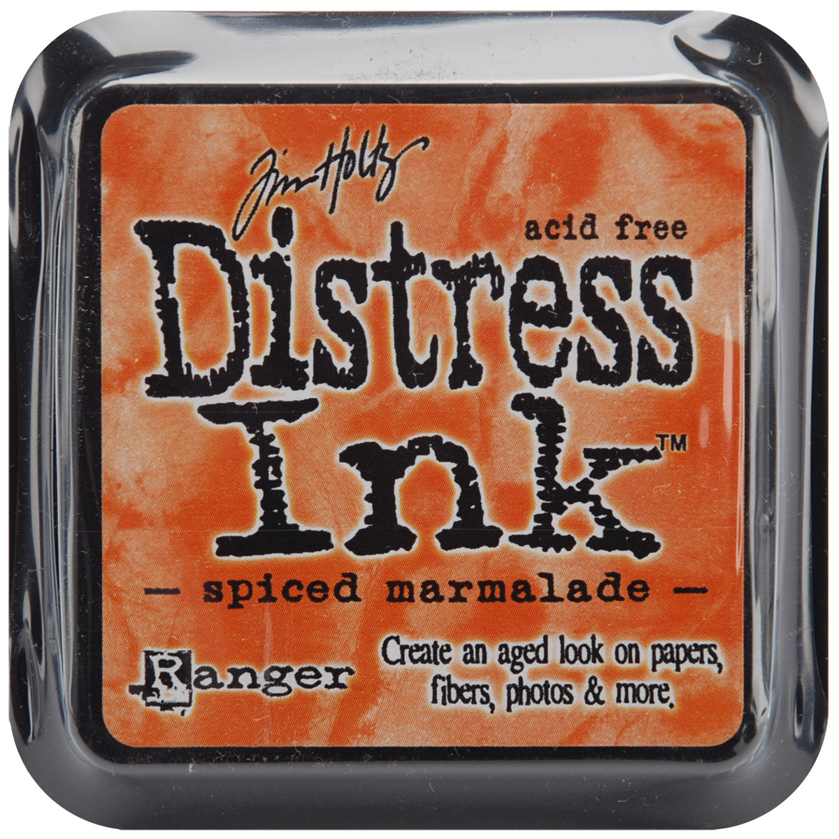 Tim Holtz DIstress Ink Pad Spiced Marmalade on white background