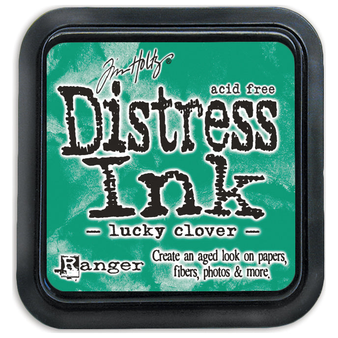 Tim Holtz Distress green Ink pad for Ranger on a white background