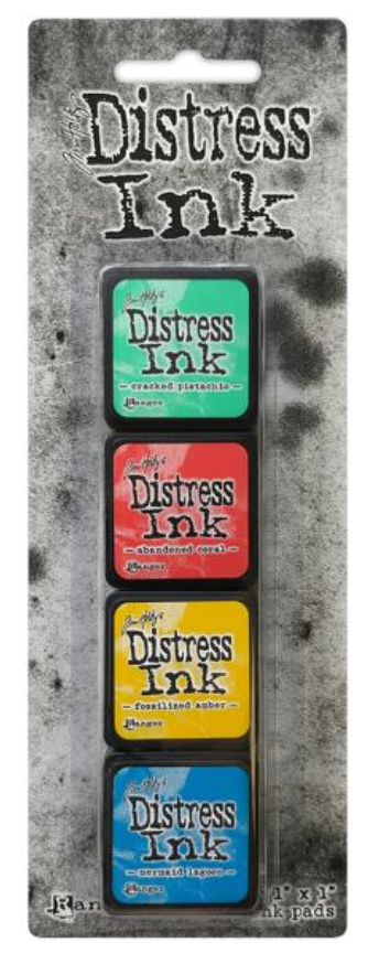 Set of Distress Ink pads in packaging with 'Distress Ink' branding.