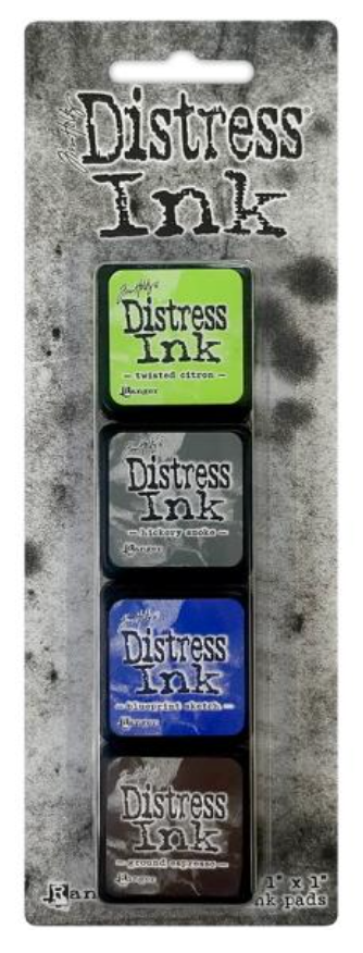 Set of Distress Ink pads on a gray background with 'Distress Ink' branding.