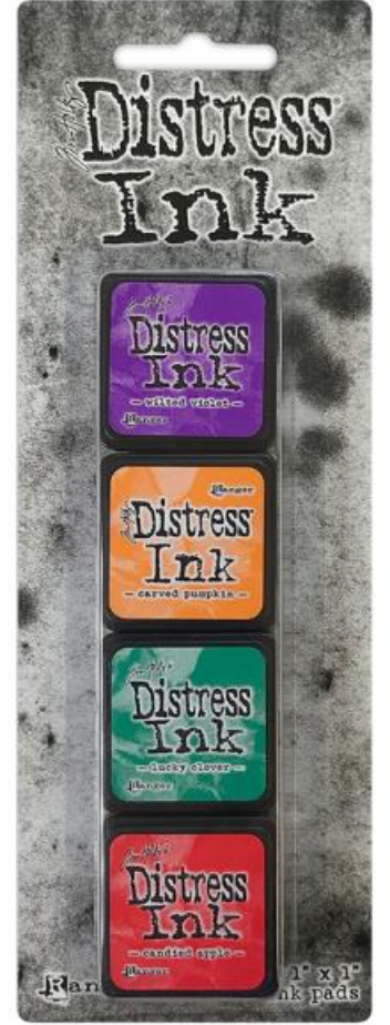 Set of Distress Ink pads on a gray background with 'Distress Ink' branding.
