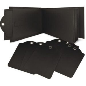 Black Graphic 45 policy envelope mini album and folio with tags