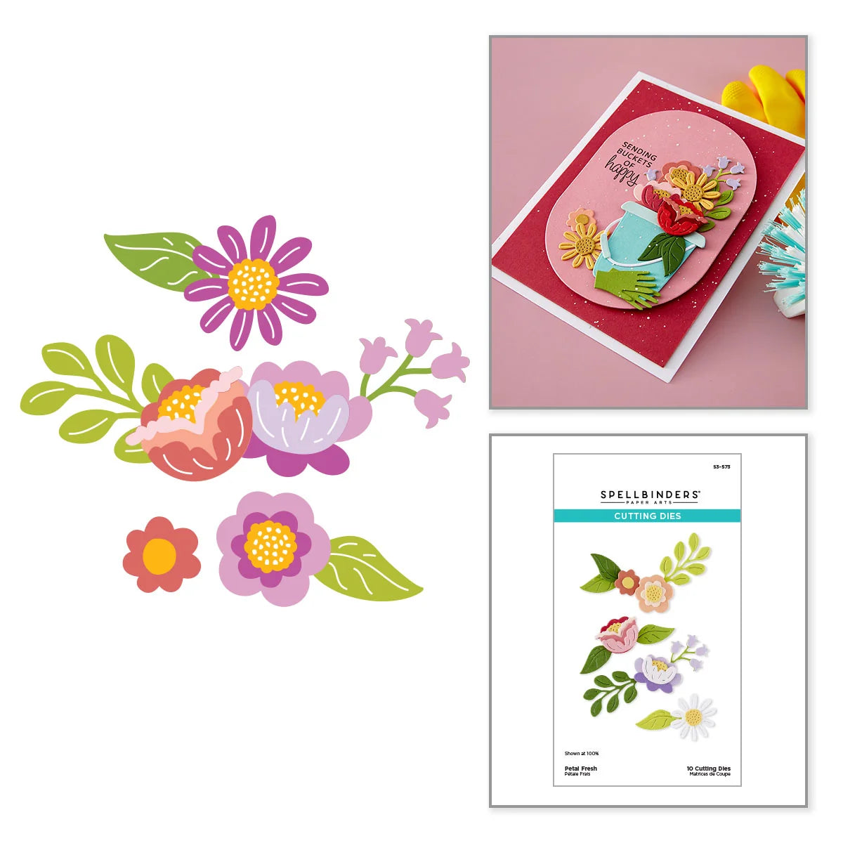 Spellbinders Petal Fresh Etched Dies