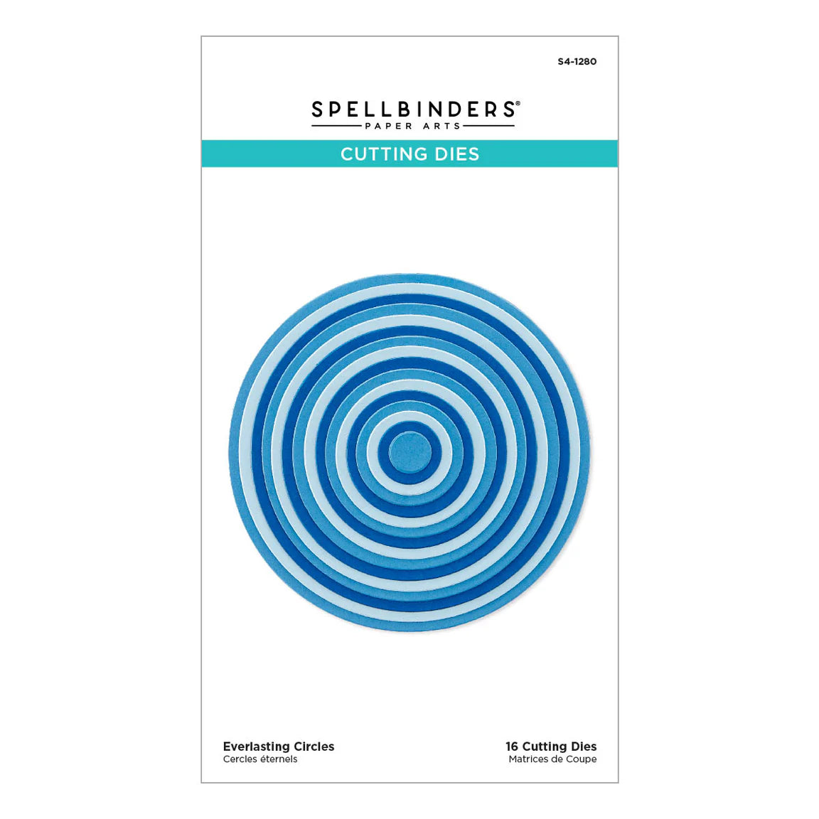 Spellbinders Everlasting Circle Shaped Nesting Dies in package