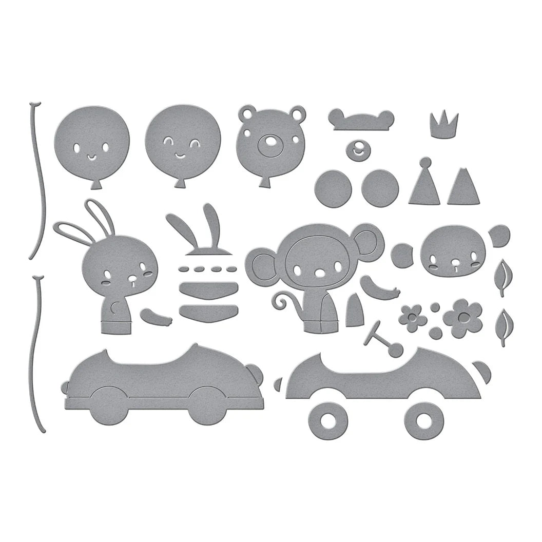 Spellbinders Go Kart Go Etched Dies