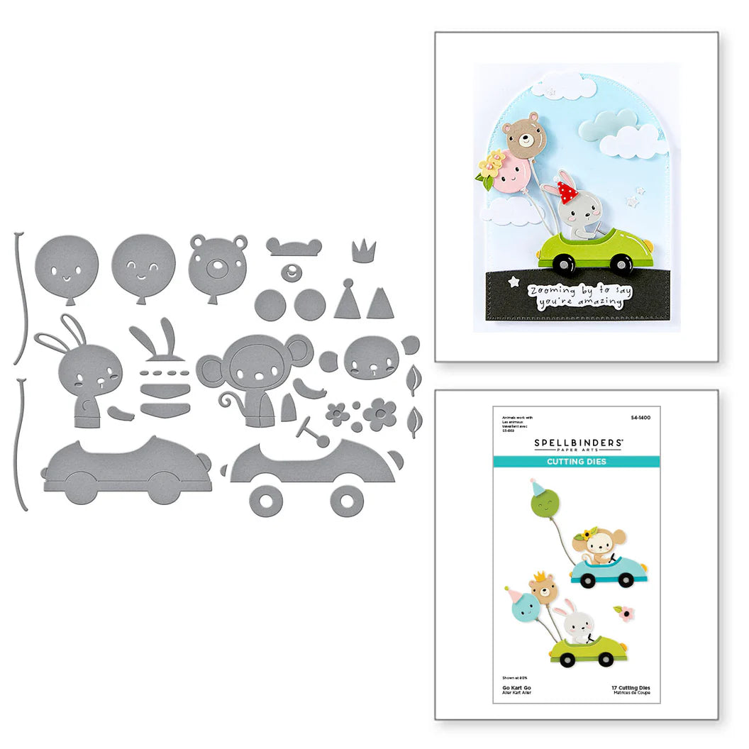 Spellbinders Go Kart Go Etched Dies