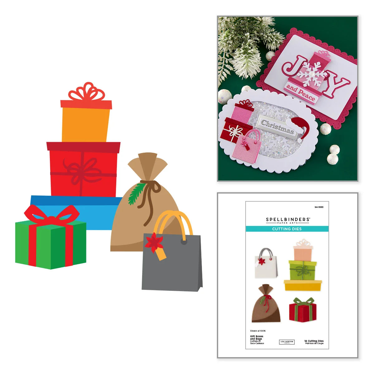 Spellbinders Gift Boxes and Bags Etched Dies