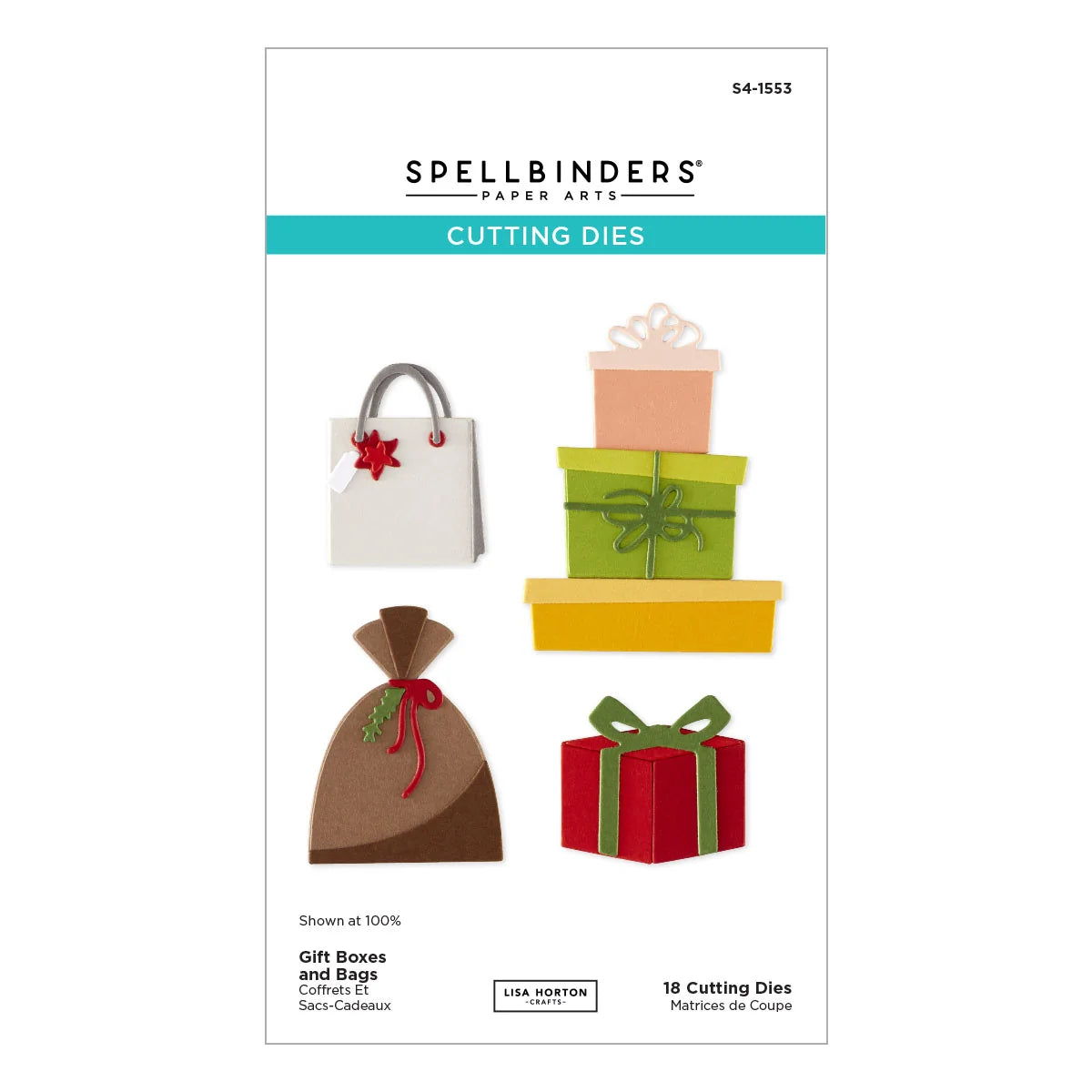 Spellbinders Gift Boxes and Bags Etched Dies