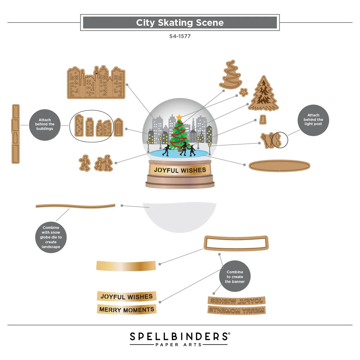 Spellbinders Snow Globe Scenes Die Bundle
