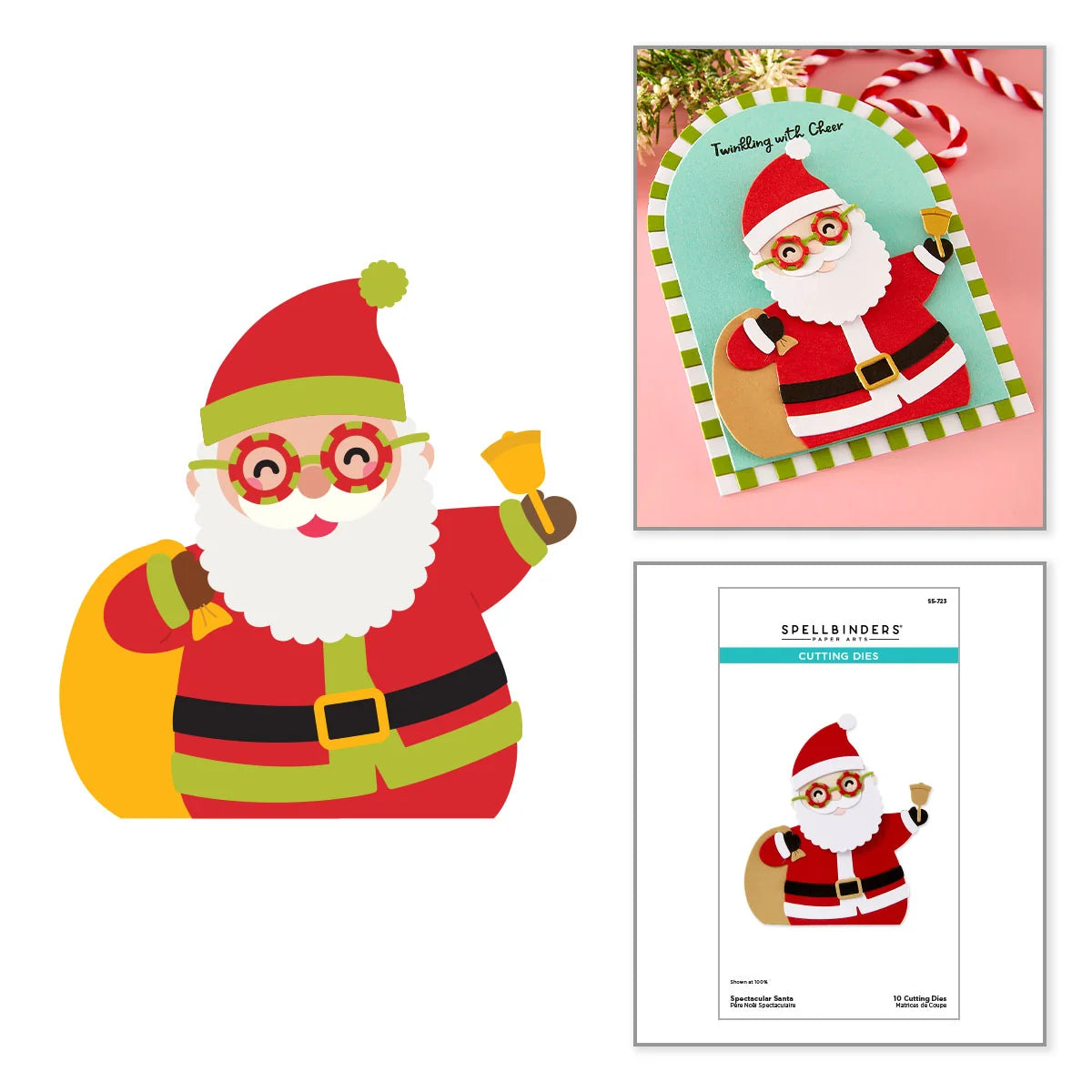 Spellbinders Spectacular Santa Etched Dies