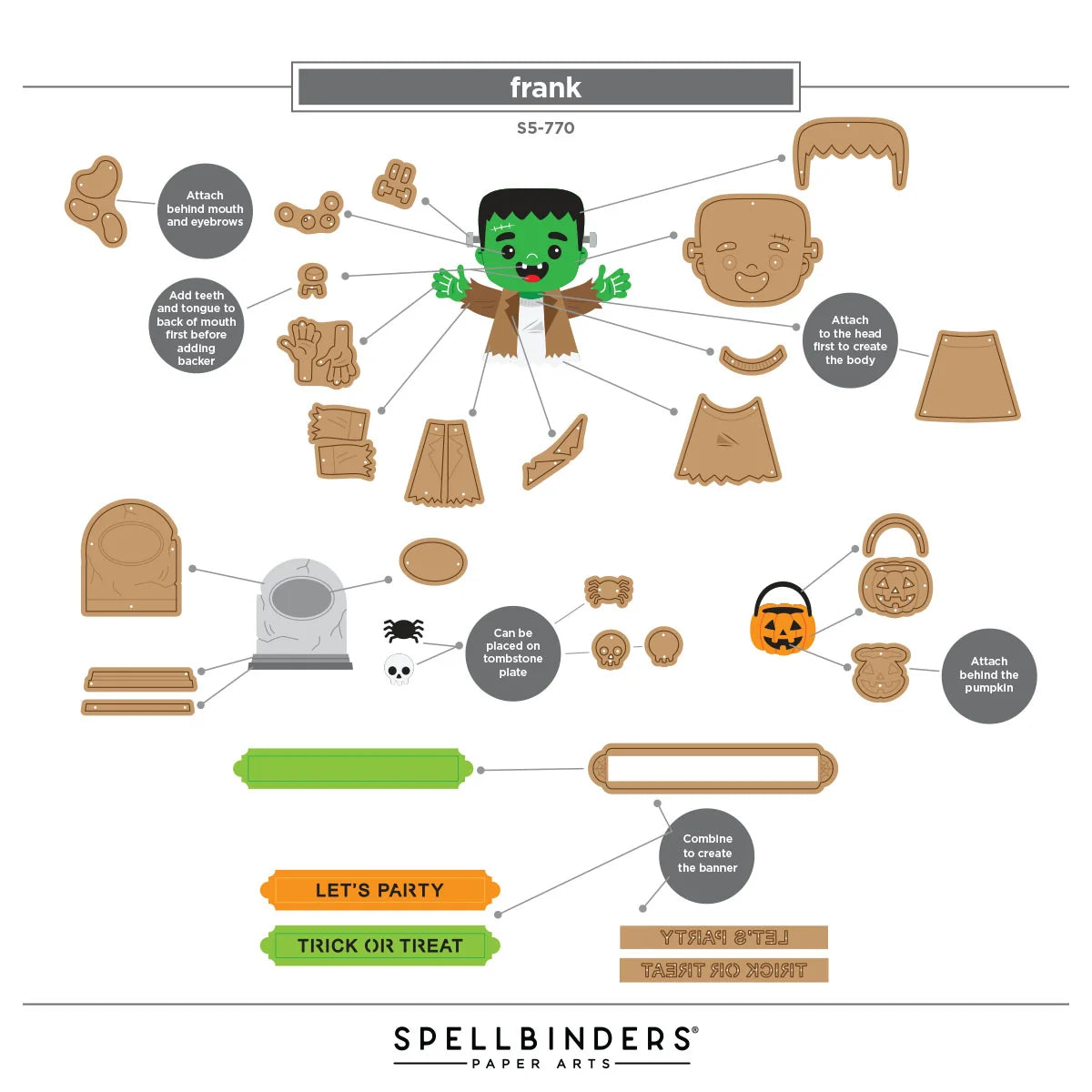 Spellbinders Halloween Hugs Die Bundle by Simon Hurley