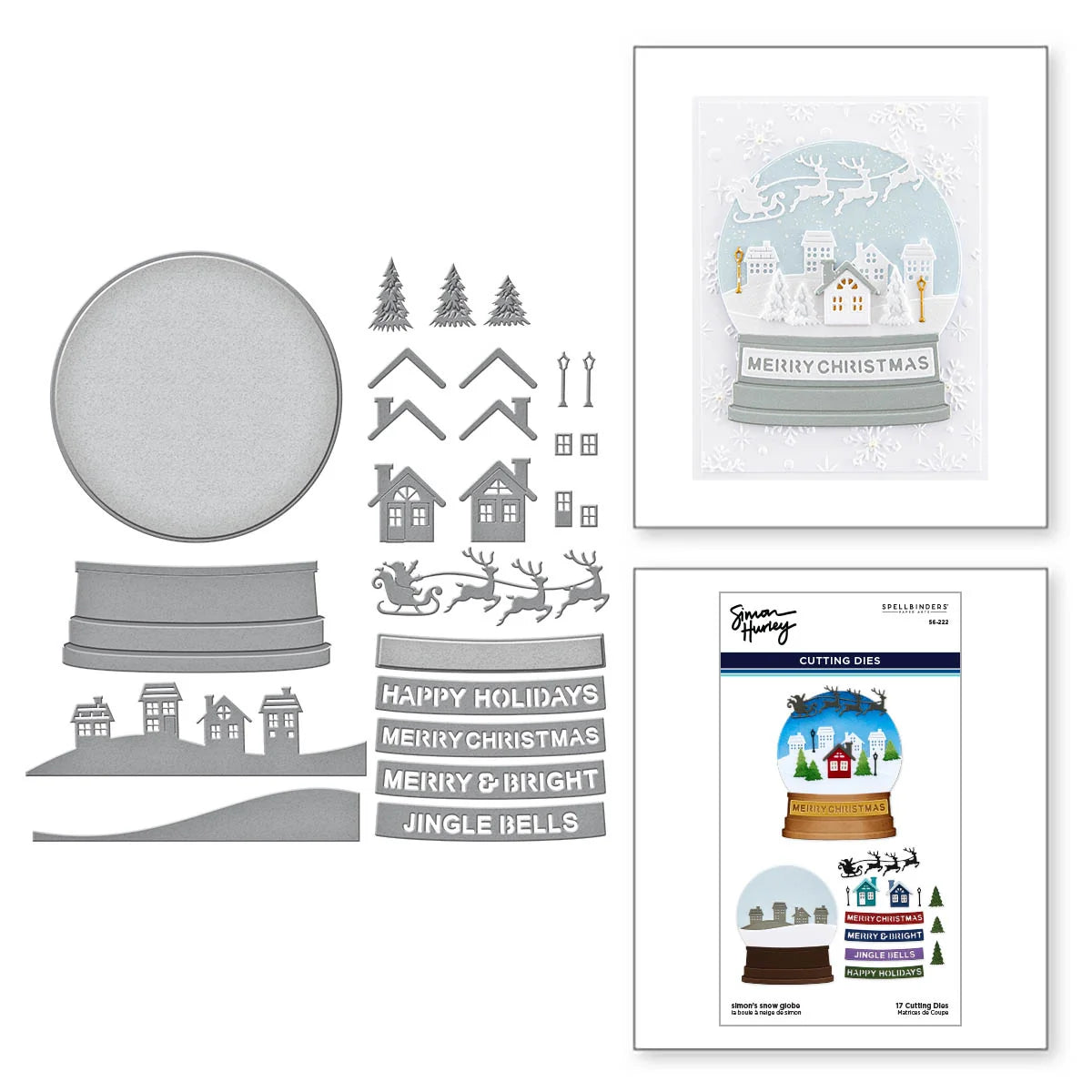 Spellbinders Simon's Snow Globe Etched Dies