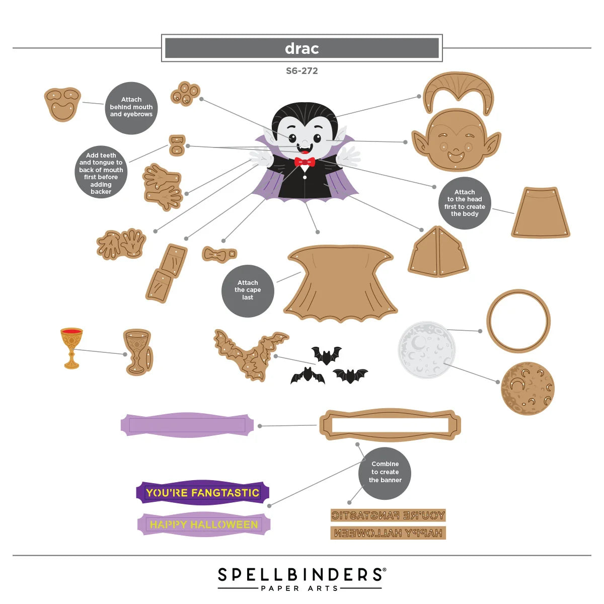 Spellbinders Halloween Hugs Die Bundle by Simon Hurley