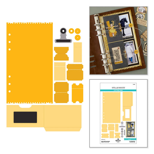 Spellbinders Page with Flap Pocket Etched Dies by Esther Glas