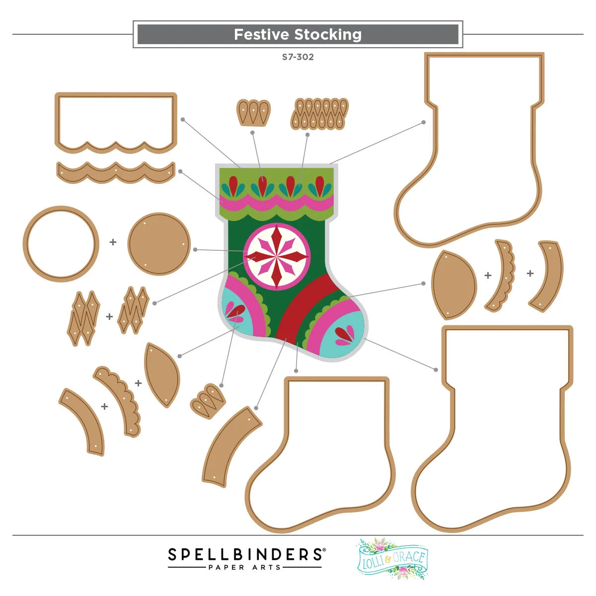 Spellbinders Festive Felt Christmas I Want It All! Bundle