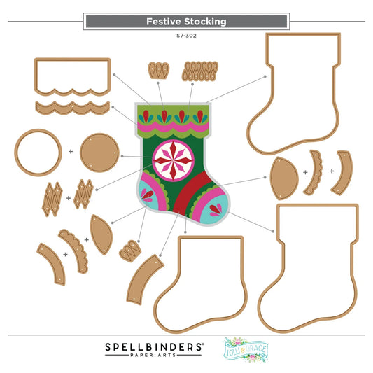 Spellbinders Festive Felt Christmas I Want It All! Bundle