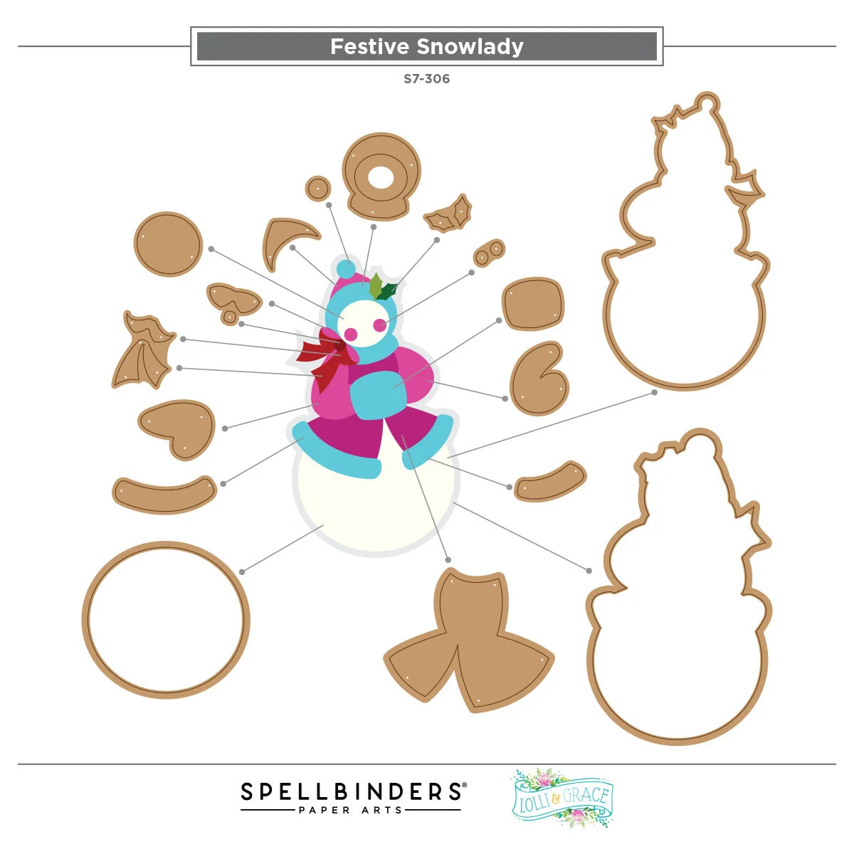 Spellbinders Festive Felt Christmas I Want It All! Bundle
