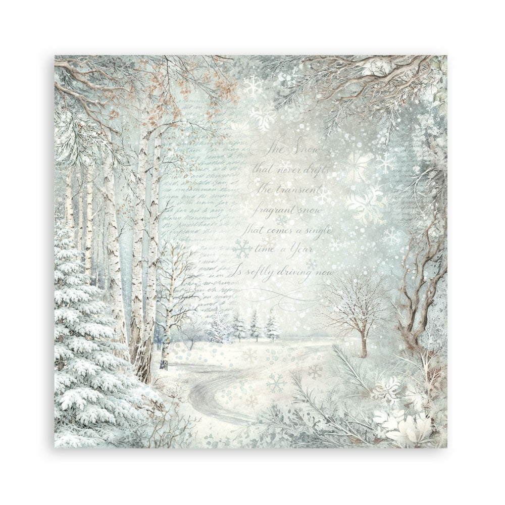 Stamperia - 12x12 White Christmas Collection - Single Sided