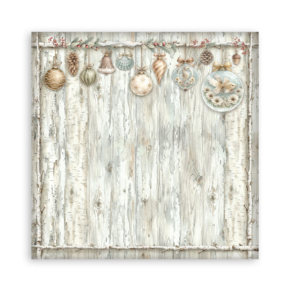 Stamperia - 12x12 White Christmas Collection - Single Sided
