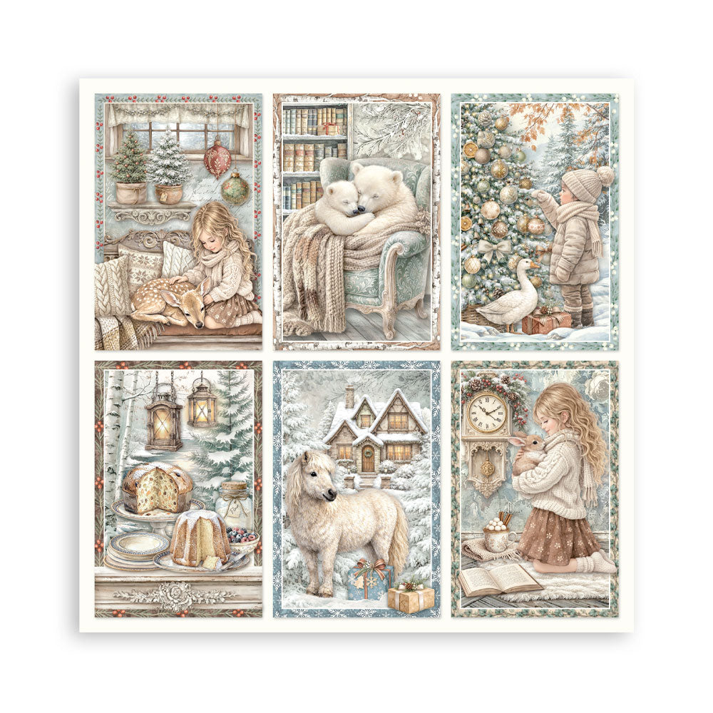 Stamperia - 12x12 White Christmas Collection - Single Sided