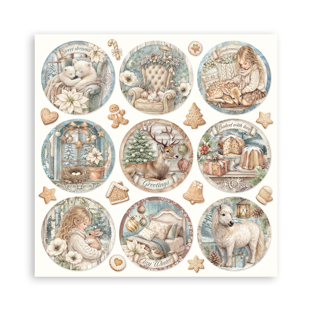 Stamperia - 12x12 White Christmas Collection - Single Sided