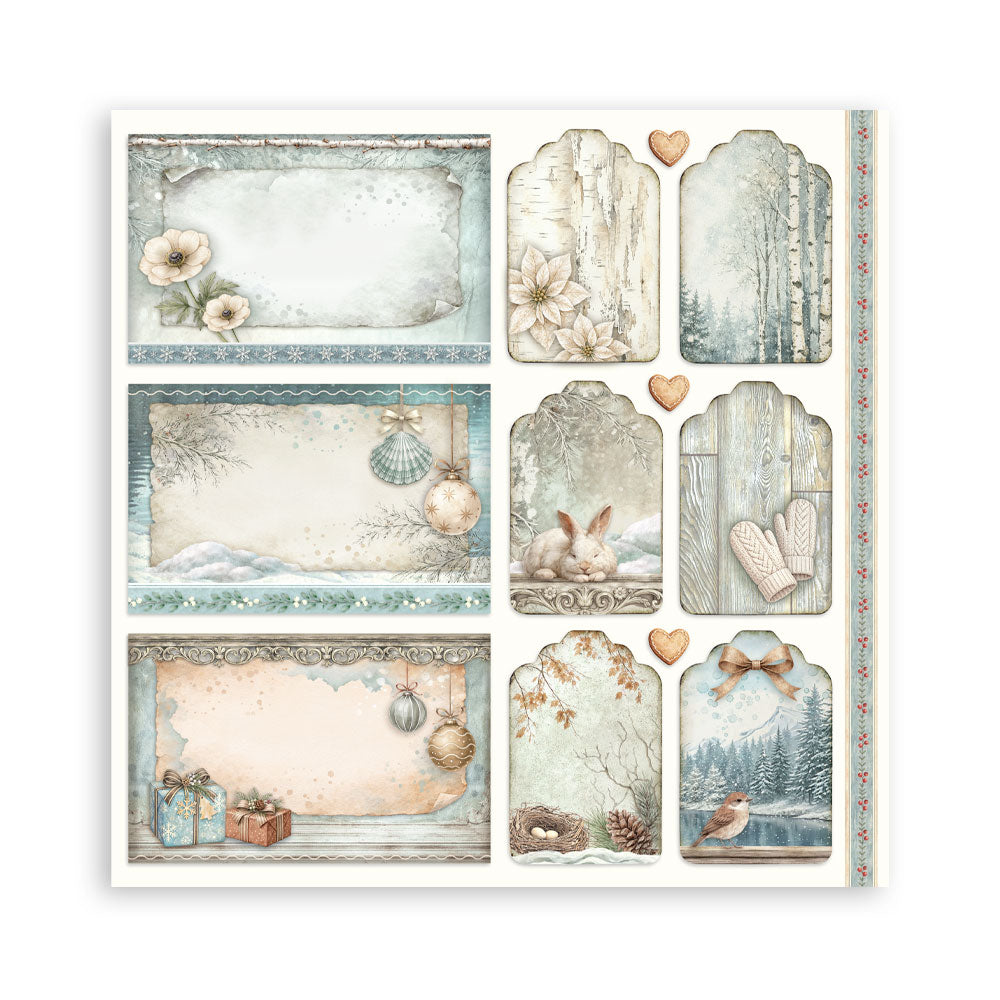 Stamperia - 12x12 White Christmas Collection - Single Sided