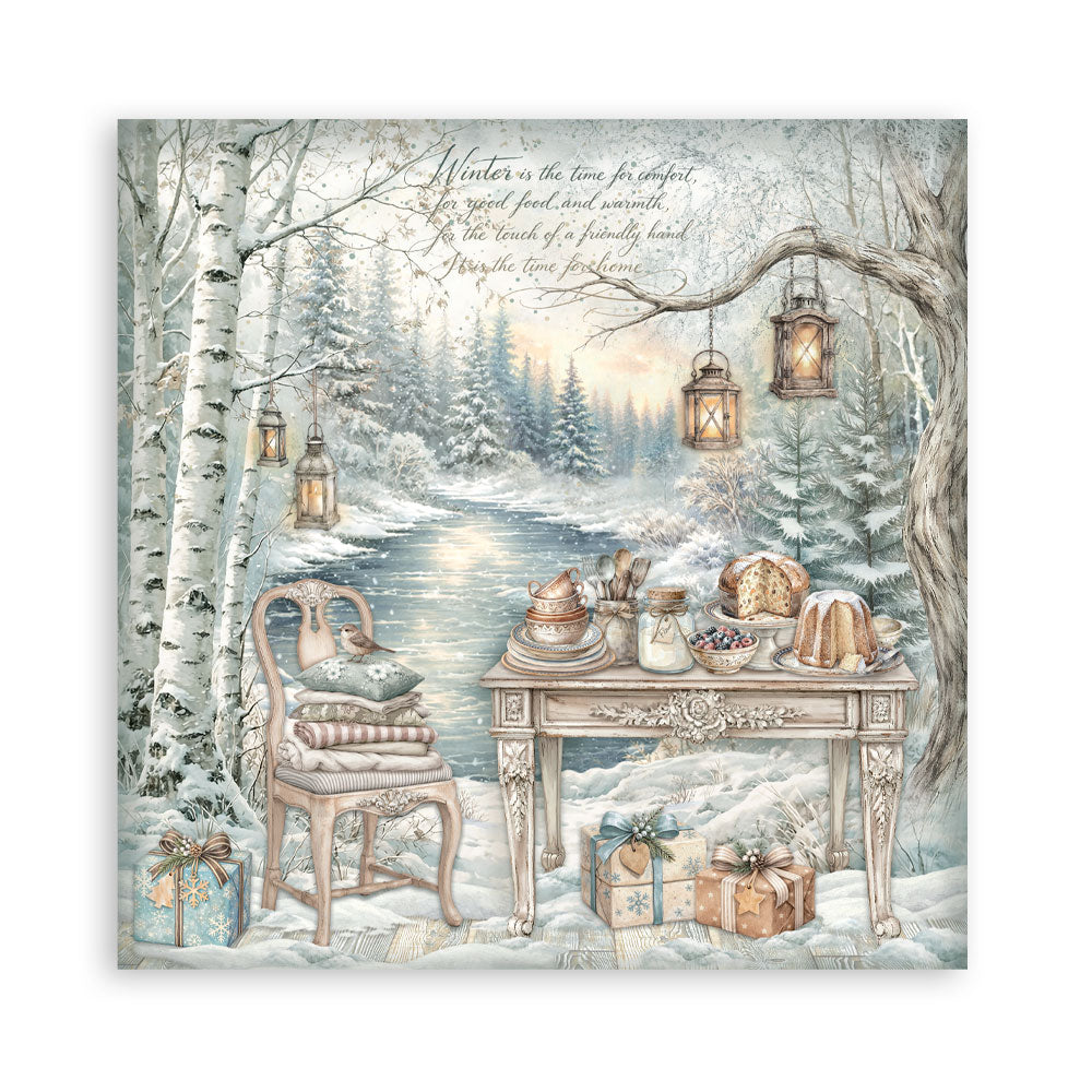 Stamperia - 12x12 White Christmas Collection - Single Sided