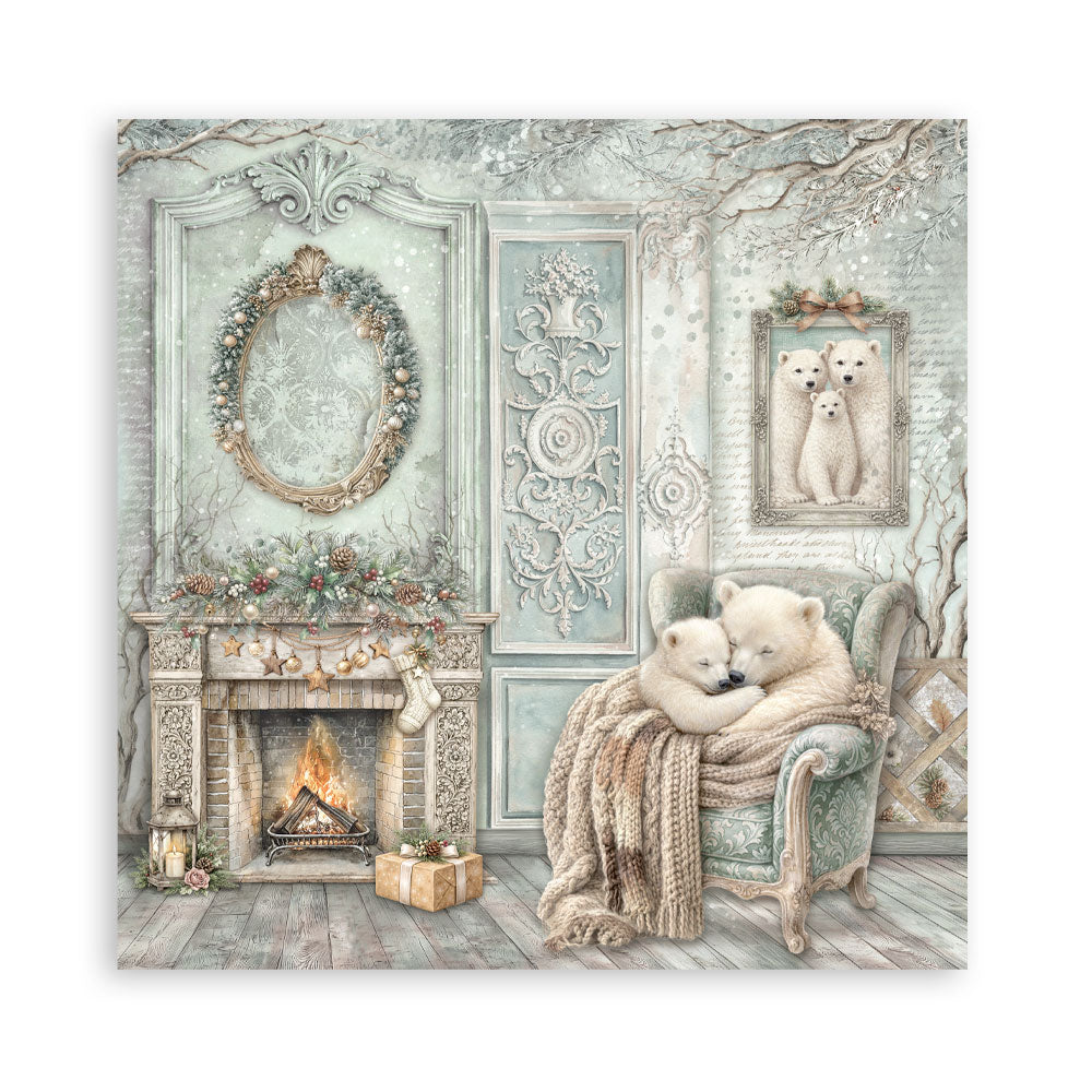 Stamperia - 12x12 White Christmas Collection - Single Sided