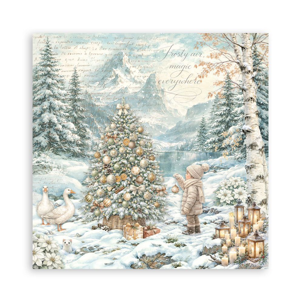 Stamperia - 12x12 White Christmas Collection - Single Sided