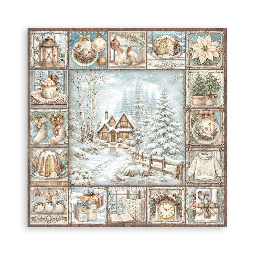 Stamperia - 12x12 White Christmas Collection - Single Sided